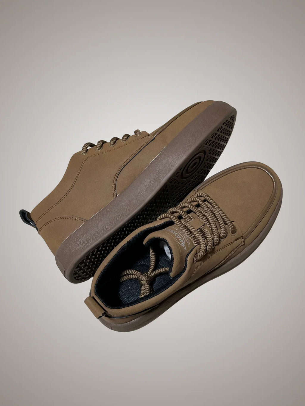 Men’s Black & Brown Leather Sneakers – Minimalist Casual Shoes with Soft Sole | Stylish Everyday Foot