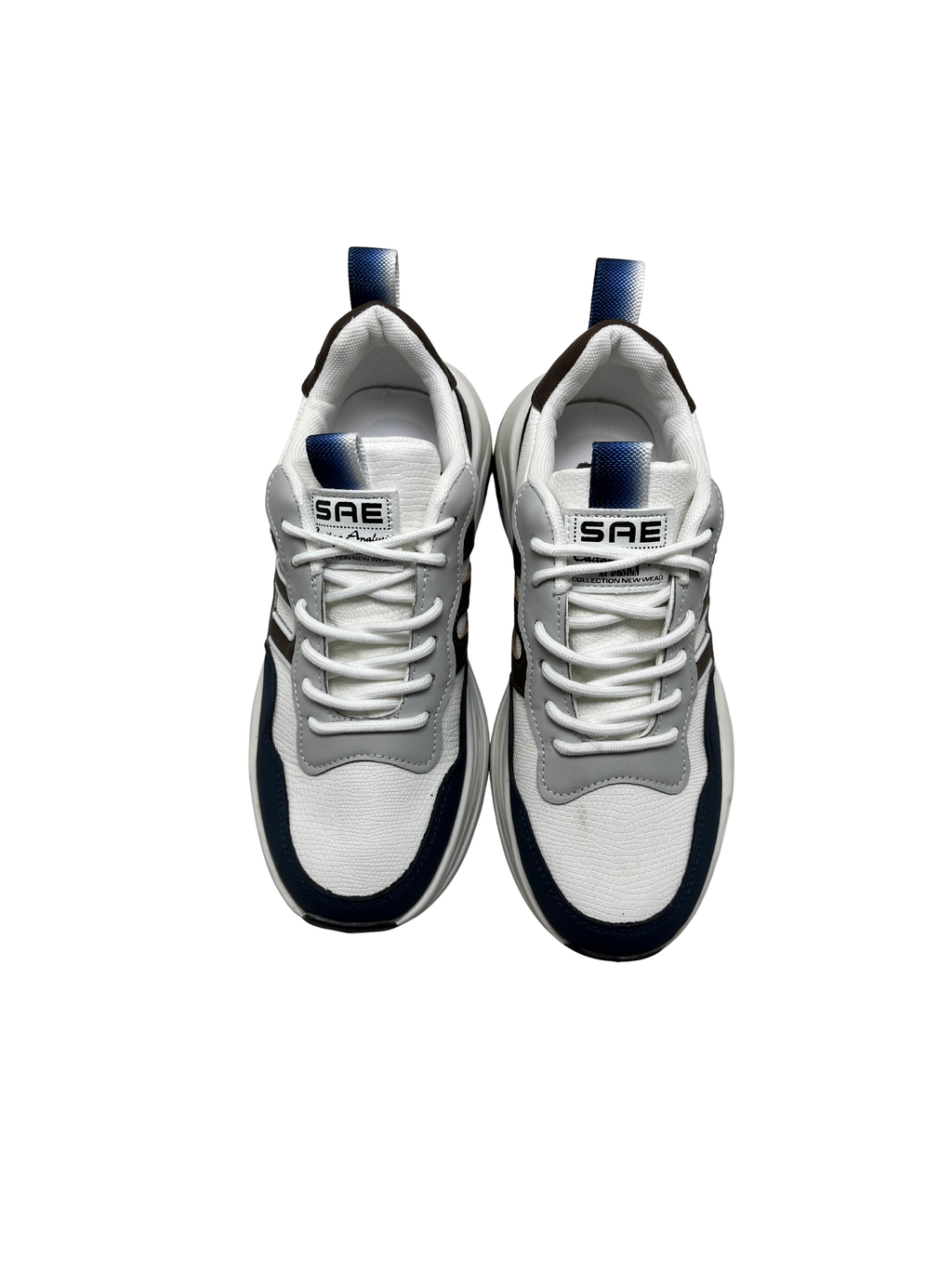 Men’s Chunky Sneakers | Black, Olive Green & Blue Everyday Sports Shoes | GUO CHAO